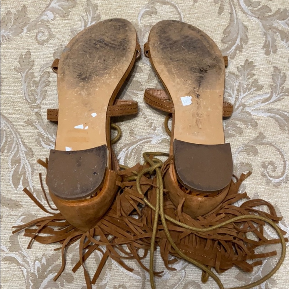 Charlotte Russe Fringe Sandals 8 - Picture 10 of 12